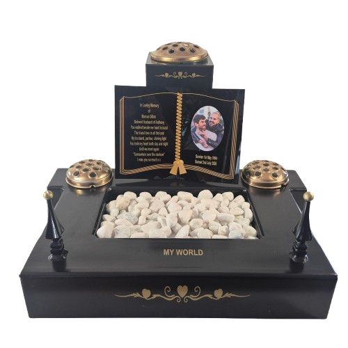Pet Memorial Grave Ornament Heavy Duty Metal Base Personalised Tribute Kit - Image 3